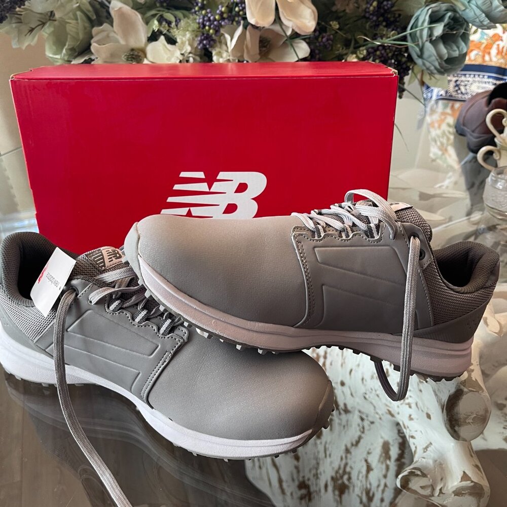 NWT New Balance Advantage Golf Shoes Gray Size 11.5 4E Extra Wide - Picture 3 of 9